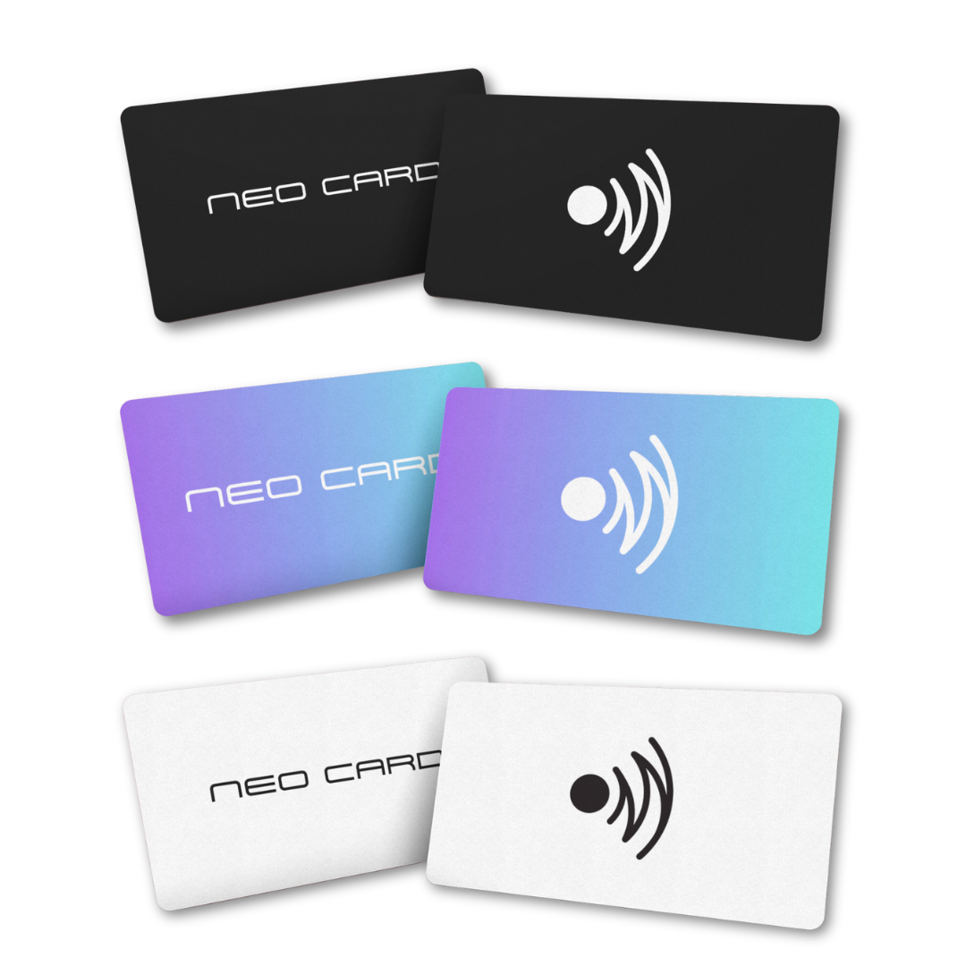 NeoCard — card NFC in tre finiture